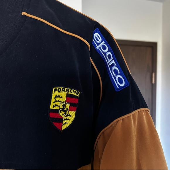 Porsche Racing Jacket Black and Tan - Picture 3 of 16
